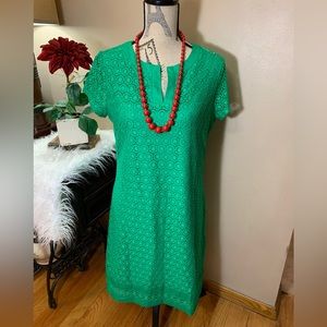 ❤️ Isaac Mizrahilive green lace dress woman’s size small